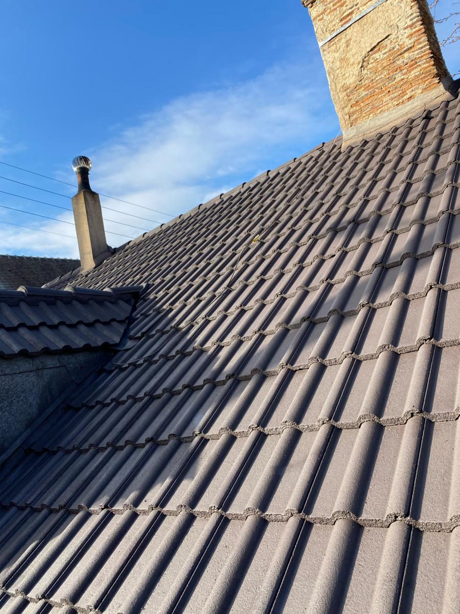 Toiture après démoussage