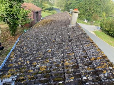 Démoussage et traitement hydrofuge d’une toiture